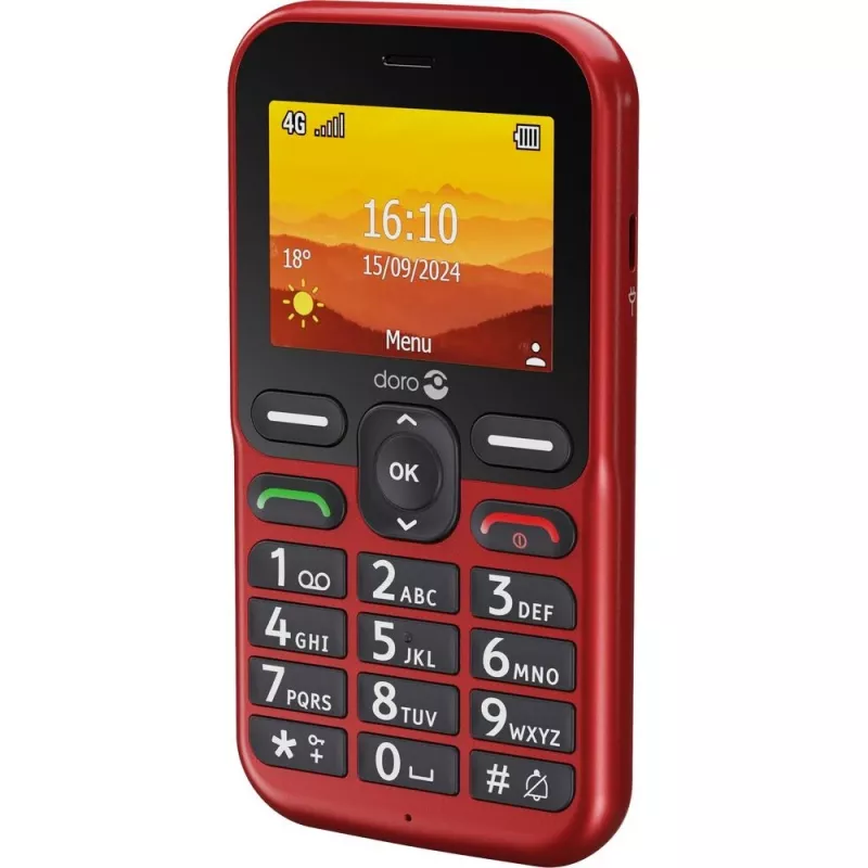 Doro Leva L10 4G, telefono a tasti grandi, rosso (380571)