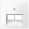Placca a parete / coprifrutto Merten 296119, bianco, termoplastica, singolo