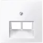 Placca a parete / coprifrutto Merten 296119, bianco, termoplastica, singolo
