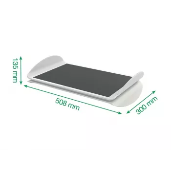 Leitz Ergo poggiapiedi regolabile per computer, grigio, 508 mm, 300 mm, 135 mm, 2,62 kg, 1 pz.