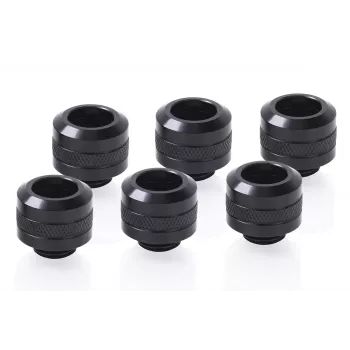 Kit raccordi Alphacool 17475 — raccordi in ottone, nero, Ø 22 mm, H 20 mm