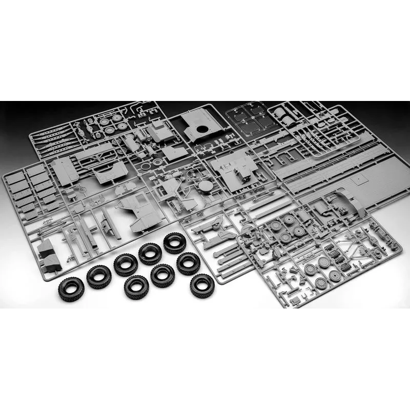 Kit di montaggio modello in plastica REVELL Man 10T Milgl 8x8 autocarro scala 1/35