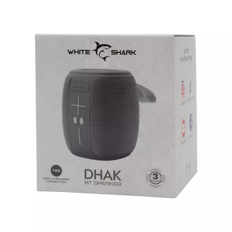 Altoparlante portatile White Shark GBT-888 Dhak grigio