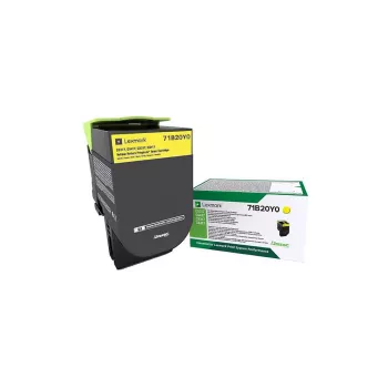 Cartuccia toner Lexmark 71B20Y0 2300 pagine giallo