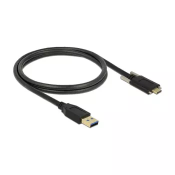 DeLOCK 83718 Cavo USB USB 3.2 Gen 2 1m USB A USB C nero