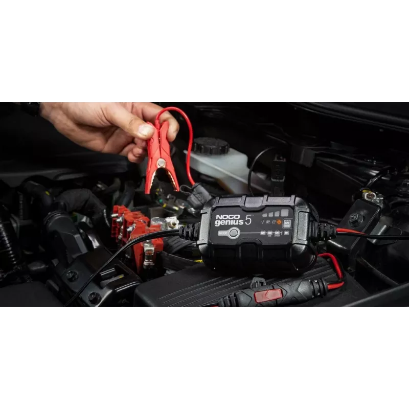 NOCO GENIUS5 caricabatterie 5A per batterie 6V/12V con funzione di mantenimento e desolfatazione