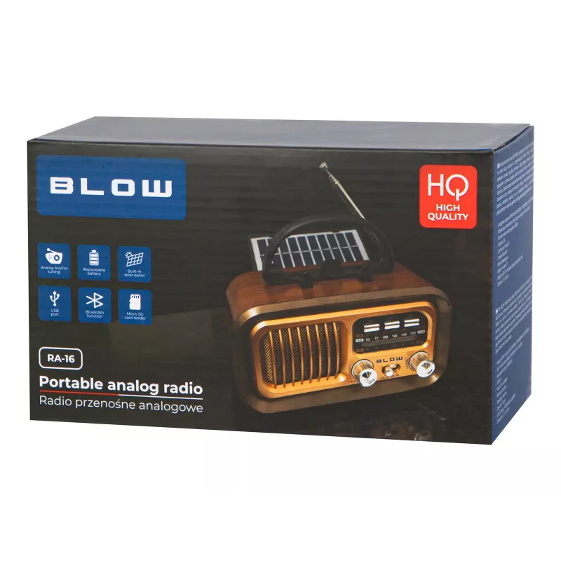 Radio analogica portatile AM/FM RA16 Solar