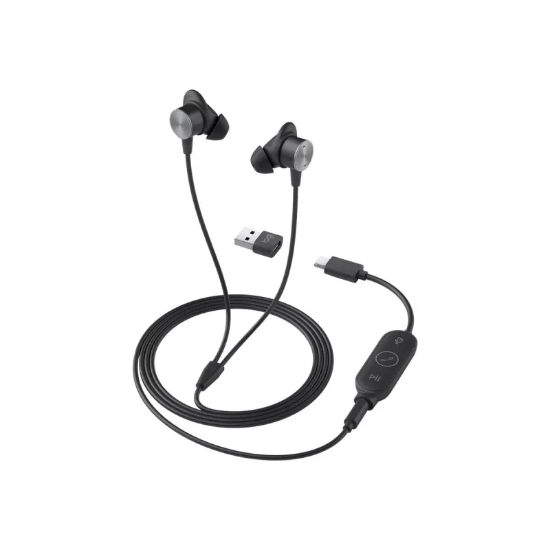 LOGITECH Zone Wired Earbuds Teams - grafite - EMEA