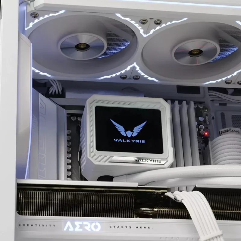Dissipatore CPU a liquido Valkyrie VK-AIOV240W radiatore da 240 mm con LCD