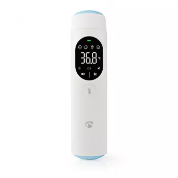 Nedis BTHTIR10WT termometro digitale per il corpo con sonda a distanza bianco orecchio, fronte sensore