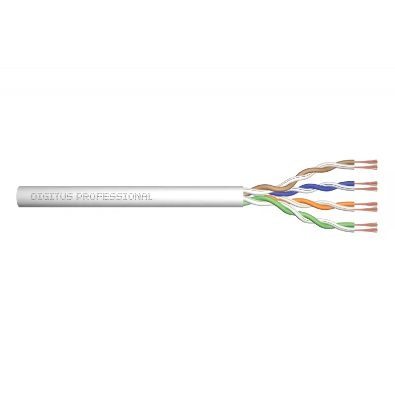 Cavo patch a doppino intrecciato Digitus CAT 5e U/UTP, cavo grezzo