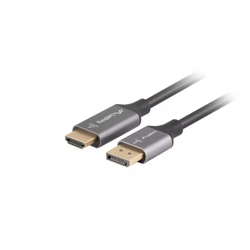 Cavo DisplayPort(M)-HDMI(M) 1 m 4K nero e argento