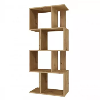 Scaffale FIESTA 4P 59,5x30x140 cm, rovere Artisan
