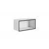 Armadio contenitore aperto Cama ROCO RO4 75/37/37 bianco/nero