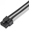 Prolunga cavo di alimentazione SILVERSTONE PP07E 8 pin PCIe 30 cm (nero/bianco)