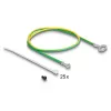 Patch Panel Keystone DeLOCK 19 pollici 24 porte con scarico di trazione 1HE angolato nero