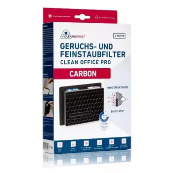 Filtro antipolvere Cleanoffice Carbon 150 x 120 x 50 mm — 2 pezzi