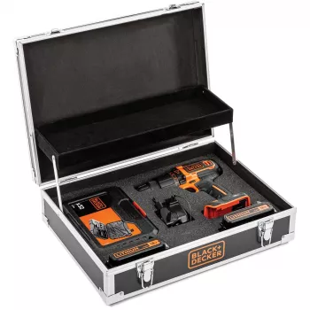 Trapano Black & Decker BDCHD18B2FC-QW 18V agli ioni di litio 2 batterie