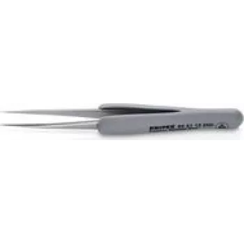 KN 92 21 12 ESD - pinzetta di precisione con impugnatura gommata ESD, 112 mm