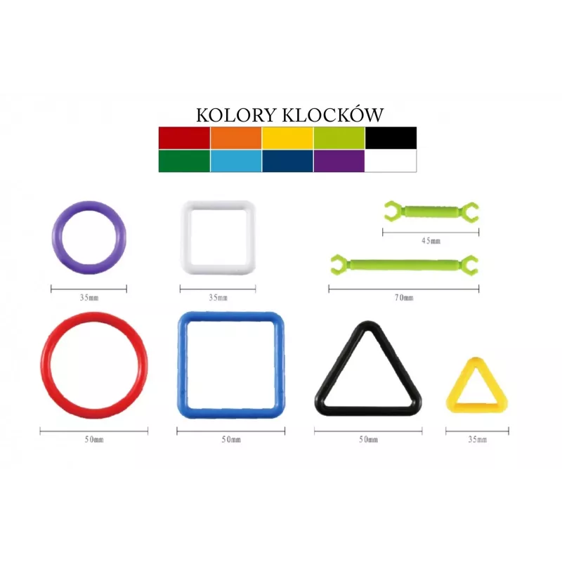 Set di costruzioni Ascato Blocks Sticks 360 elementi in scatola
