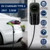 Caricabatterie mobile per veicoli elettrici QOLTEC 52468 Type 2, 3,5 kW, 16 A, cavo 5 m, IP65