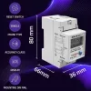 Contatore di energia QOLTEC monofase per guida DIN 230V (MPN 50979)