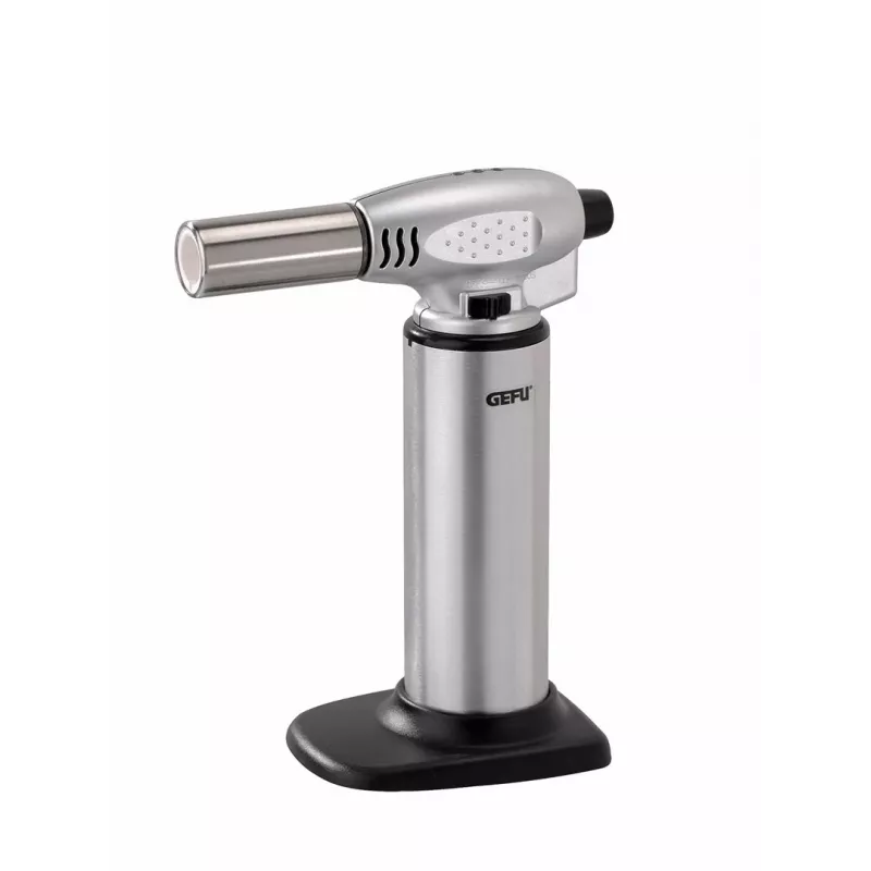 GEFU FUEGO Creme Brulee cannello da cucina G-35400, nero/acciaio inox