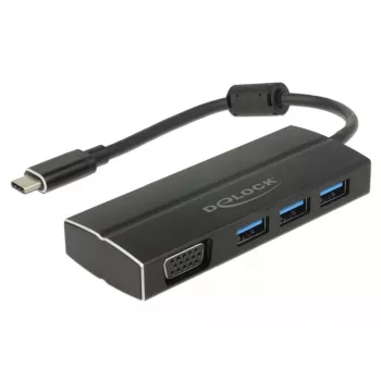 Dock per laptop DeLOCK 63932 USB 3.2 Gen 1 Type-C nero
