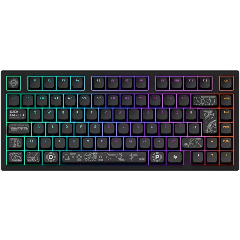 Tastiera gaming Dark Project ALU81A Terra Nova, ISO, nera