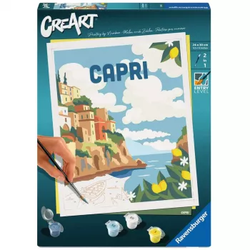 Set di pittura Ravensburger CreArt Capri – set di pittura su tela di Ravensburger