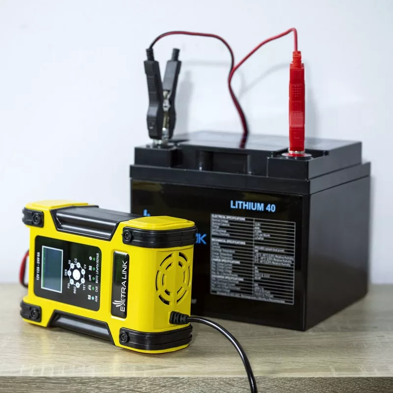 Caricabatterie intelligente Extralink Shango | raddrizzatore | 100 - 240VAC, 12V 12A, 24V 6A