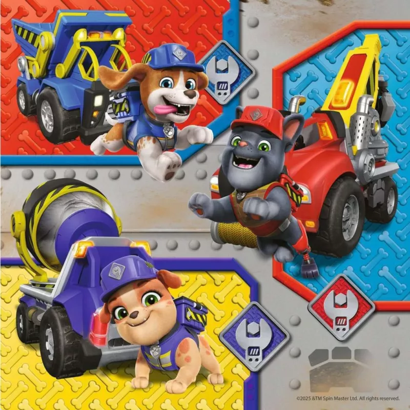 Set di puzzle per bambini Ravensburger Rubble & Crew veicoli da lavoro — 3 puzzle × 49 pezzi