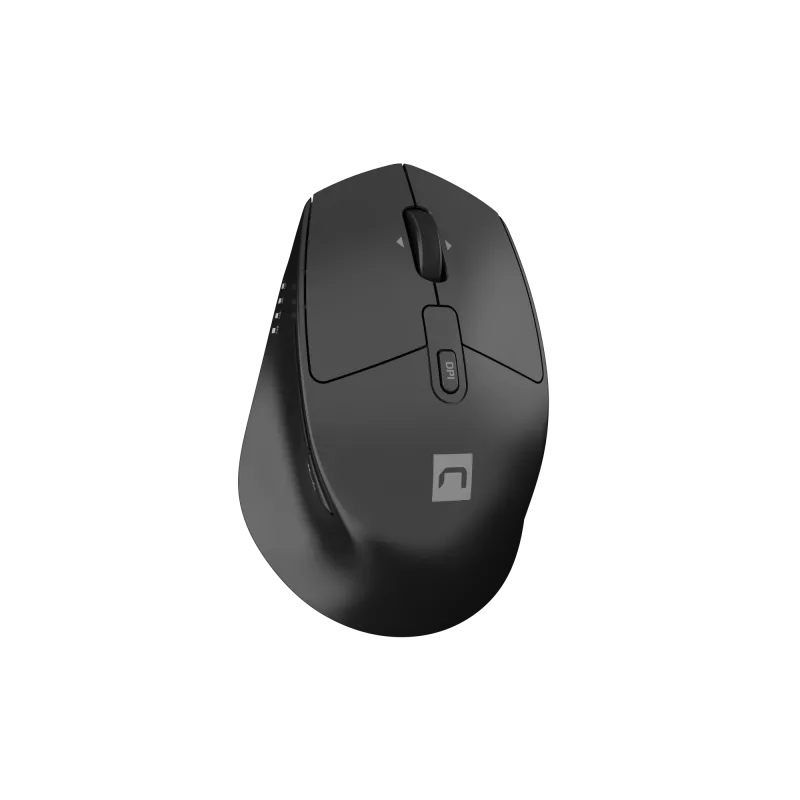 Mouse wireless NATEC KITE NMY-2347, fino a 4000 DPI, click silenziosi, rotella inclinabile, nero