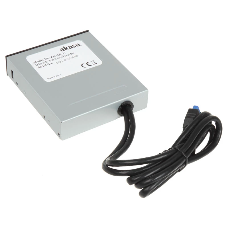 Lettore di schede Akasa AK-ICR-27 USB 3.2 Gen 1 (3.1 Gen 1) interno nero, grigio