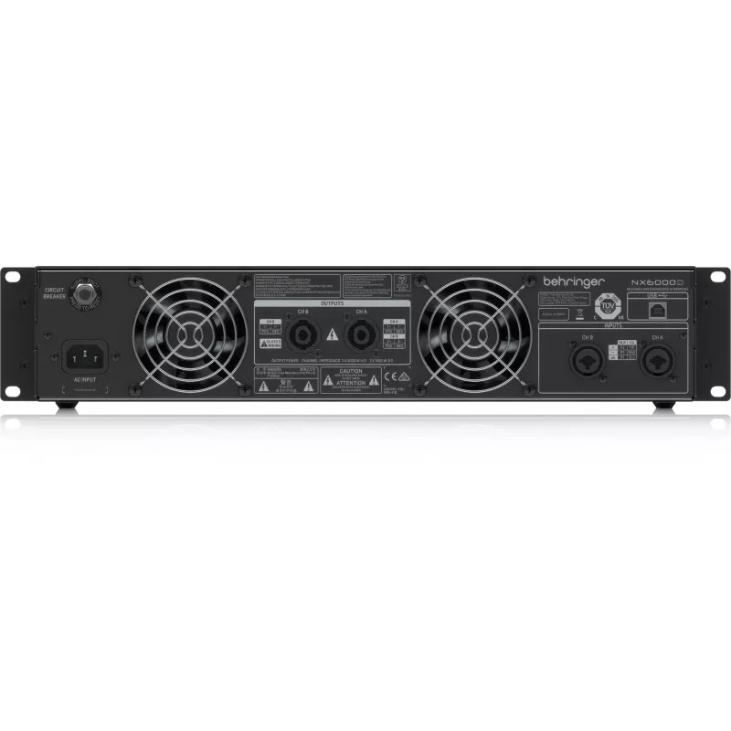 Behringer NX6000D amplificatore audio 2.0 canali home nero