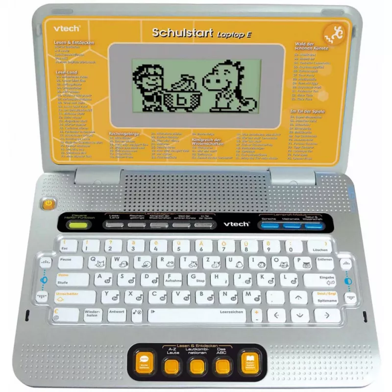 VTech Laptop E laptop educativo per bambini con custodia protettiva (giallo/grigio)