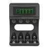 Caricabatterie QOLTEC 50654 per batterie ricaricabili Ni‑MH R03 (AAA) e R6 (AA), 1800 mA