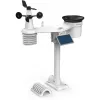 Bresser 7003220 Weather Center 7-in-1 Solar 6-Day 4cast Pro SF stazione meteo digitale, LCD, nera