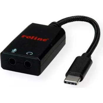 ROLINE adattatore audio - USB-C (M) a mini jack stereo maschio