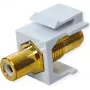 Connettore femmina Keystone VALUE ROLINE RCA schermato plastica bianco (25.99.8211)