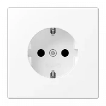 JUNG LS 1520 KI WWM presa Schuko Type F, 16A 250V, bianco