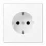 JUNG LS 1520 KI WWM presa Schuko tipo F, 16A 250V, bianco