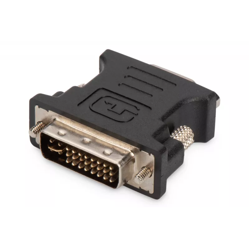 Adattatore DVI Assmann. DVI(24+5) - HD15 M/F. DVI-I Dual-Link. bl (AK-320504-000-S)