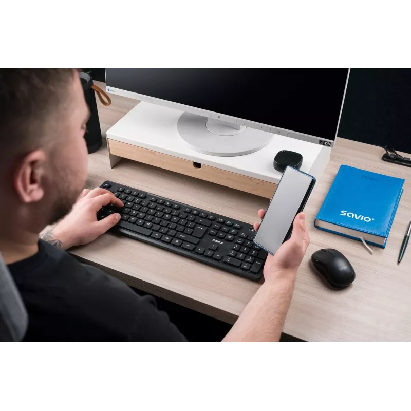 Savio KB-02 Tastiera Home/Office USB QWERTY nero