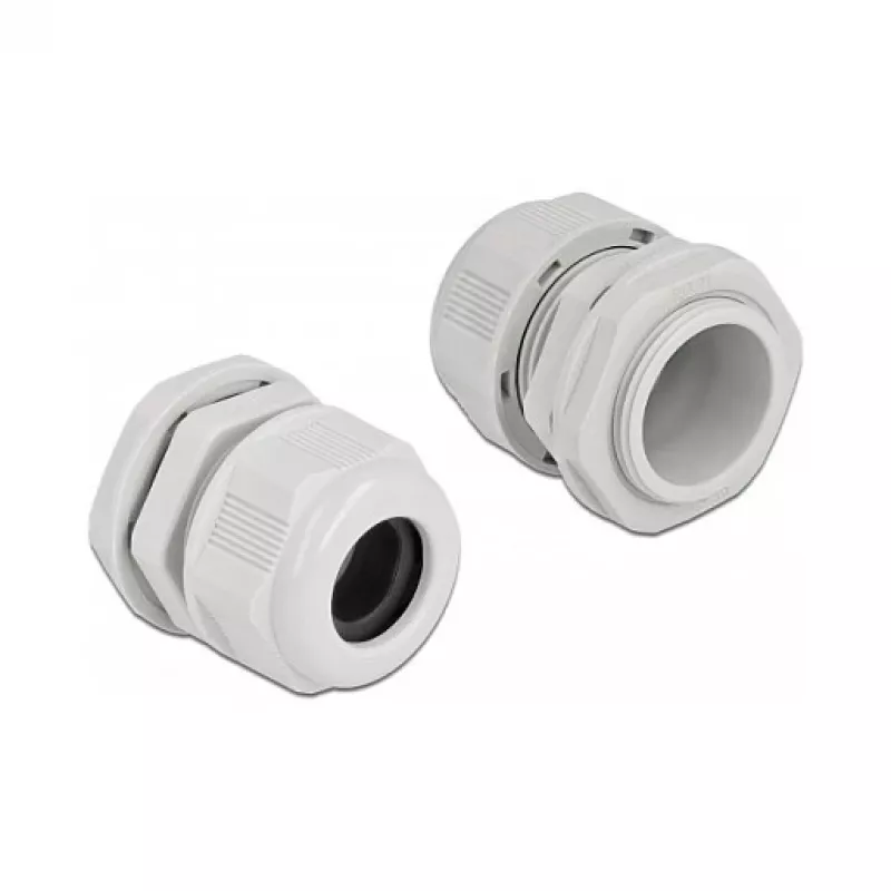 Pressacavo DeLOCK 60368 grigio plastica 2 pz.