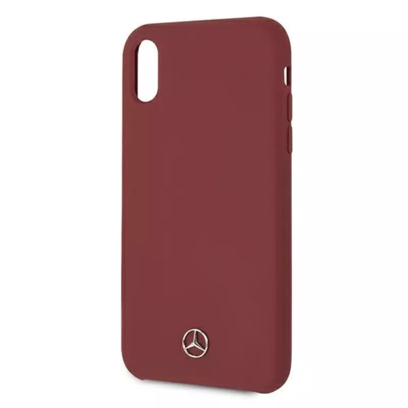 Mercedes-Benz custodia rigida in silicone per Apple iPhone XR rossa MEHCI61SILRE