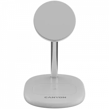 Canyon On Power 205 - 2in1 - stazione di ricarica wireless per 2 dispositivi contemporaneamente - bianco