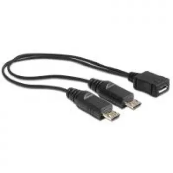 Cavo USB DeLOCK 20,5 cm USB micro-B 2 x USB micro-B
