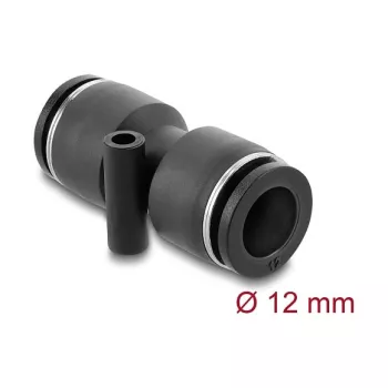 DeLOCK 60745 raccordo pneumatico 12 mm dritto con foro di montaggio