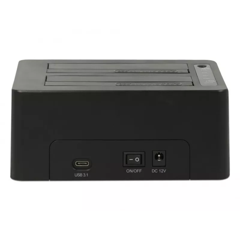 DeLOCK - docking station per HDD vani: 2 - SATA 6Gb/s - 6 Gbit/s - USB 3,1 (Gen 2) - nero (63957)